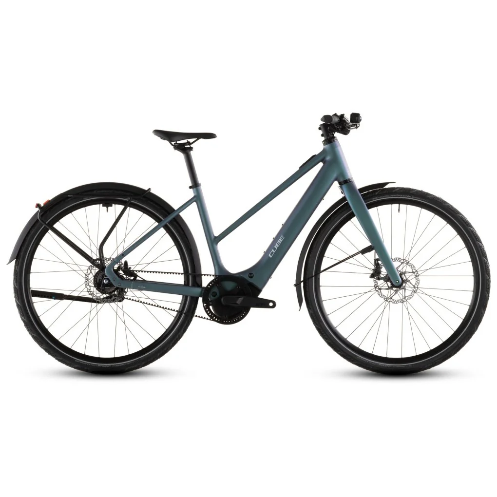 CUBE EDITOR HYBRID SLT 400X FE – Trapeze – City E-Bike – 2026 – smaragdgrey / prism