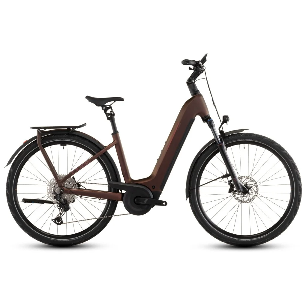 CUBE KATHMANDU HYBRID Pro 800 – Easy Entry – Trekking E-Bike – 2026 – sunglow / chrome