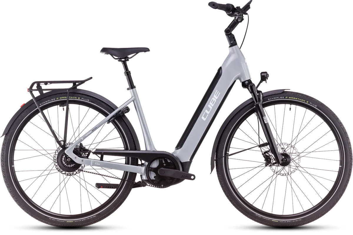 Cube Supreme Hybrid Deluxe SLX 625 polargrey´n´white – City-E-Bike mit Bosch CX