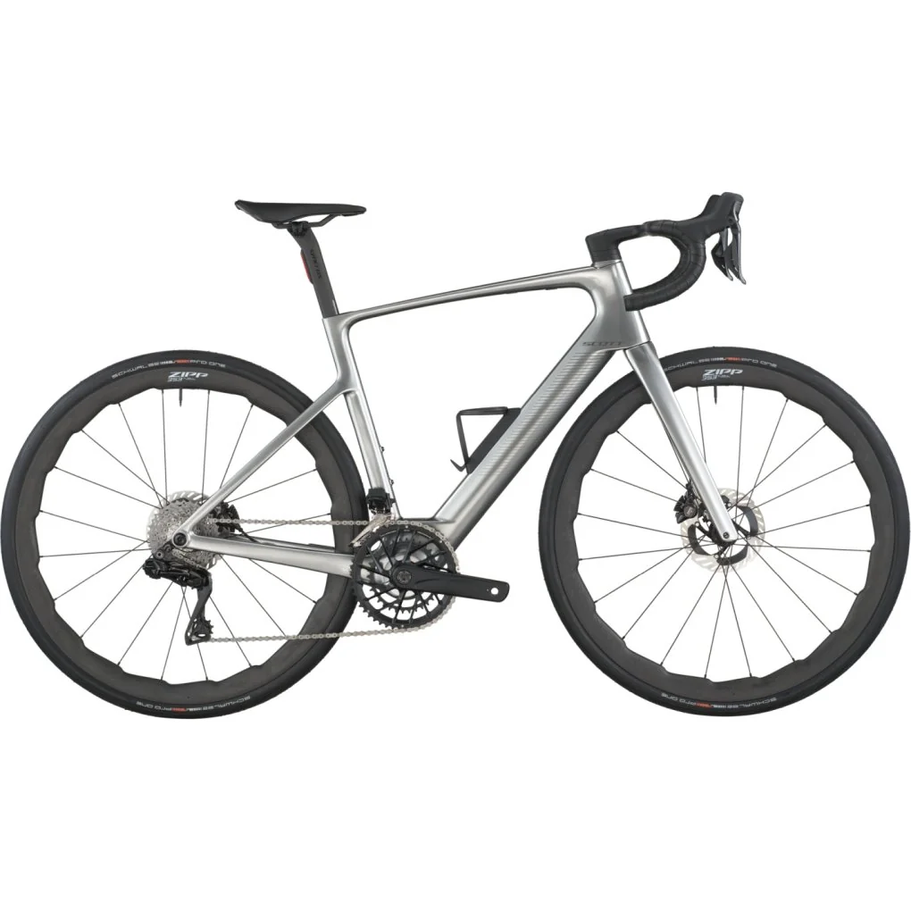 SCOTT Fastlane Premium Carbon E-Rennrad 2026 Chrome Silver
