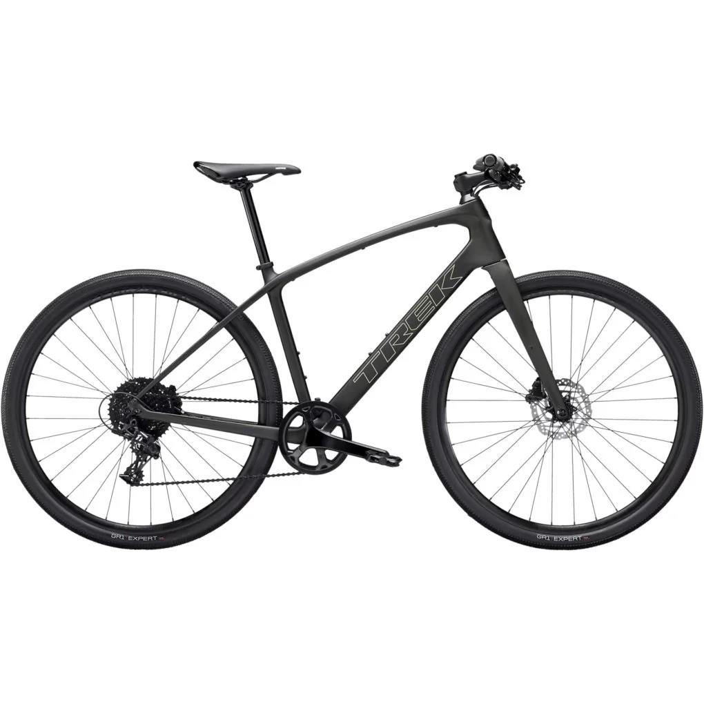 Trek FX SPORT SL 5 – Carbon Fitness Bike – 2026 – Matte Black Olive / Deep Smoke